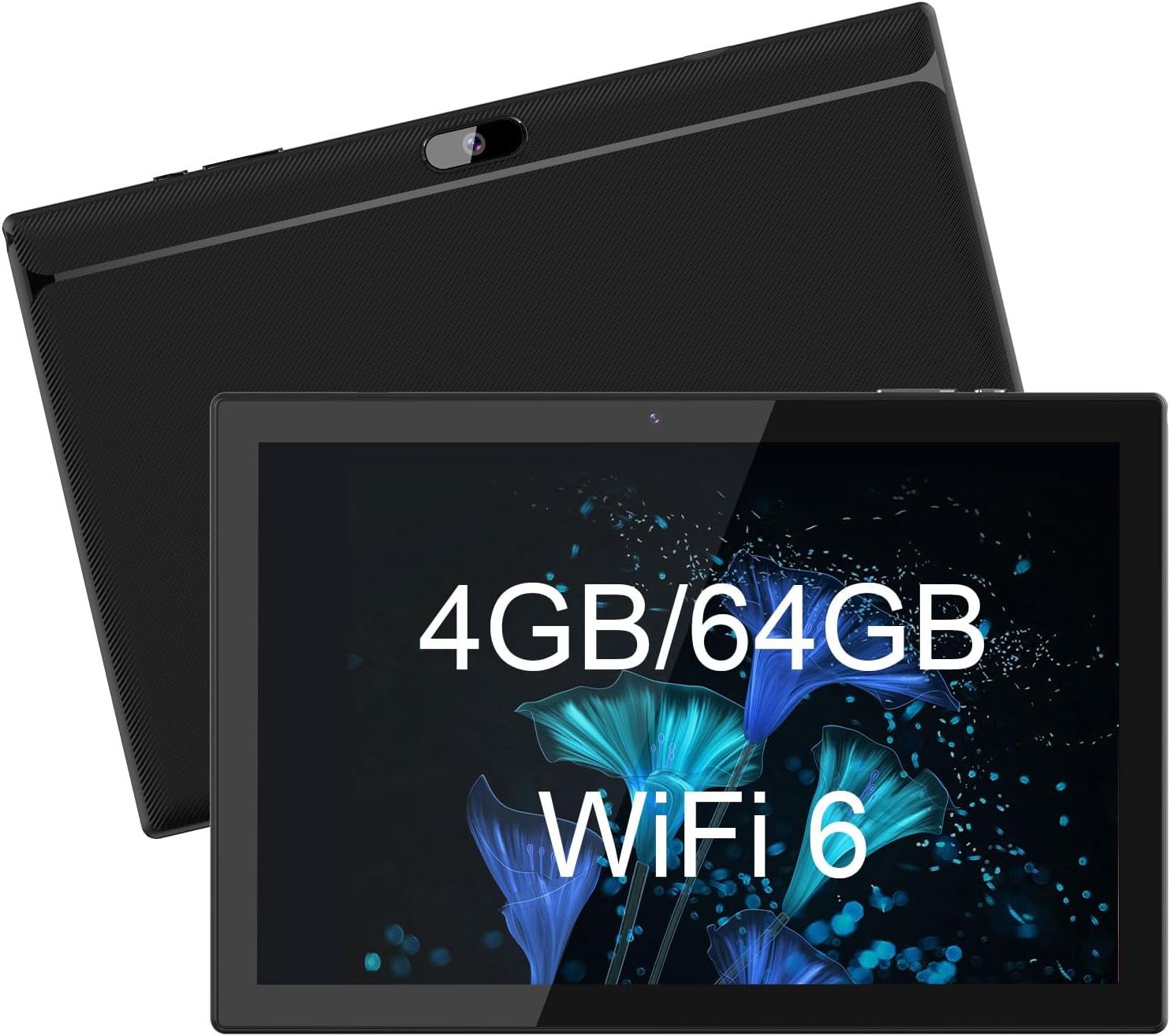 Android Tablet 10 Inch, 4GB + 64GB, Android 12 Tablet, 512GB Expand, 8MP Camera, Quad-Core Processor 4GB RAM WiFi 6000MAH Battery 10.1” IPS HD Touch Screen Google Tableta.