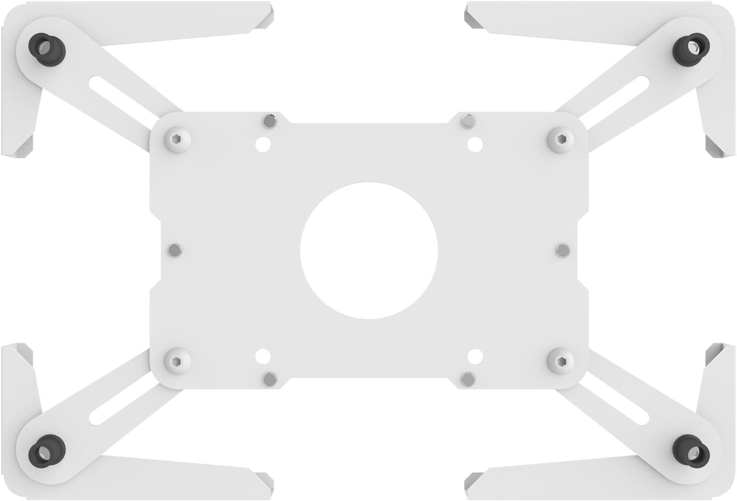 Mount Plus MB-C01 Height Adjustable Mobile Medical Tablet Cart with Wheels and Tablet Enclosure Basket Storag | Medical Trolley for Hospital Clinic Beauty Salon | Pneumatic Mobile iPad Workstation