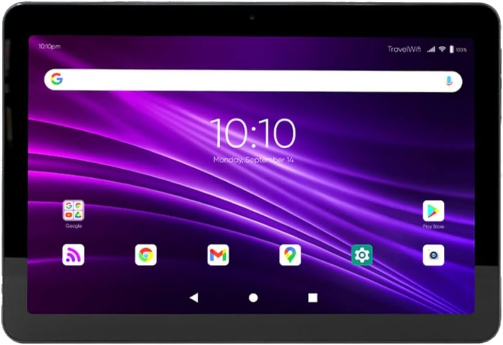 Sapphire Tablet Mobile Hotspot, 10.1″ Full HD Touch Screen, Portable WiFi Hotspot for Travel in 130+ Countries, Preloaded 3GB Free Global Data, CloudSIM Technology