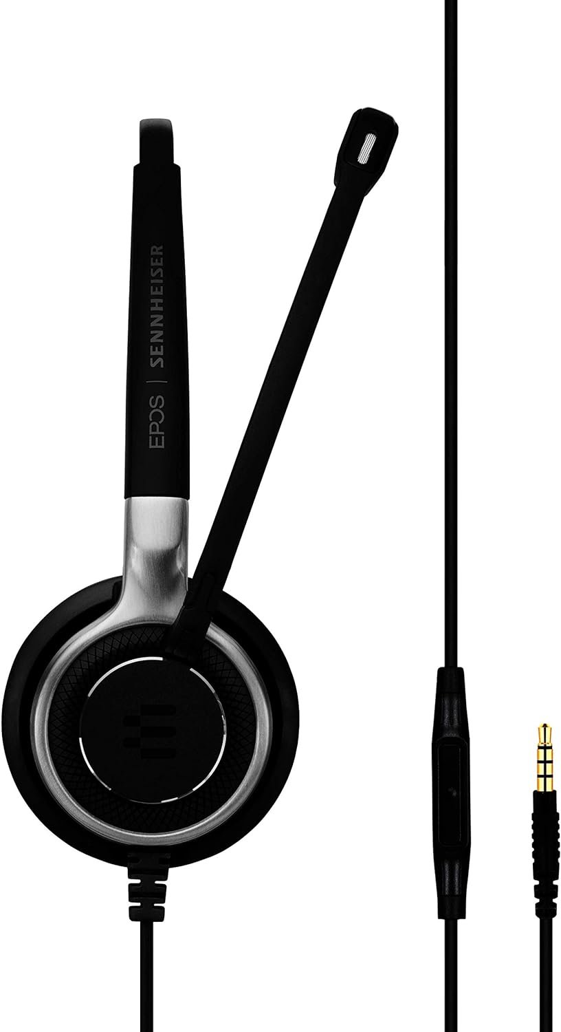 Sennheiser SC 635 (507253) – Single-Sided Business Headset | For Mobile Phone and Tablet | with HD Sound & Ultra Noise-Cancelling Microphone (Black)