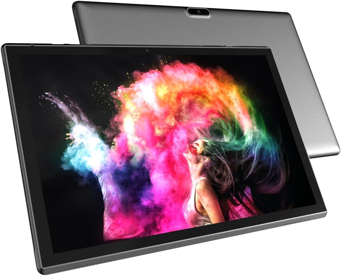 Tablet 10 Inch Tablets, Android Tablet 10″, Quad-Core Processor Tableta Computer with 32GB ROM 2GB RAM, 2+8MP Camera WiFi BT 10.1 in HD Display Tab, 6000mAh Long Battery Life Tablet PC New.