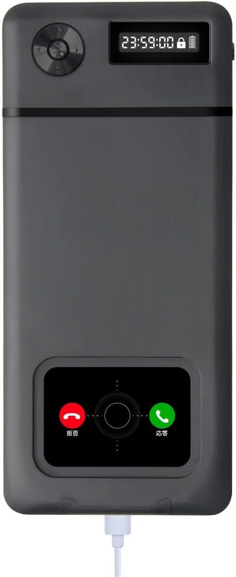 Phone Lock Box with Timer,Timed Lock Box for Phone, Phone Lock Box,Cell Phone Jail,Timer Lock Container,90 Days of Continuous Use,Quiet Mode,2 Charging Ports, Excessive Games, Mobile Phone Addiction