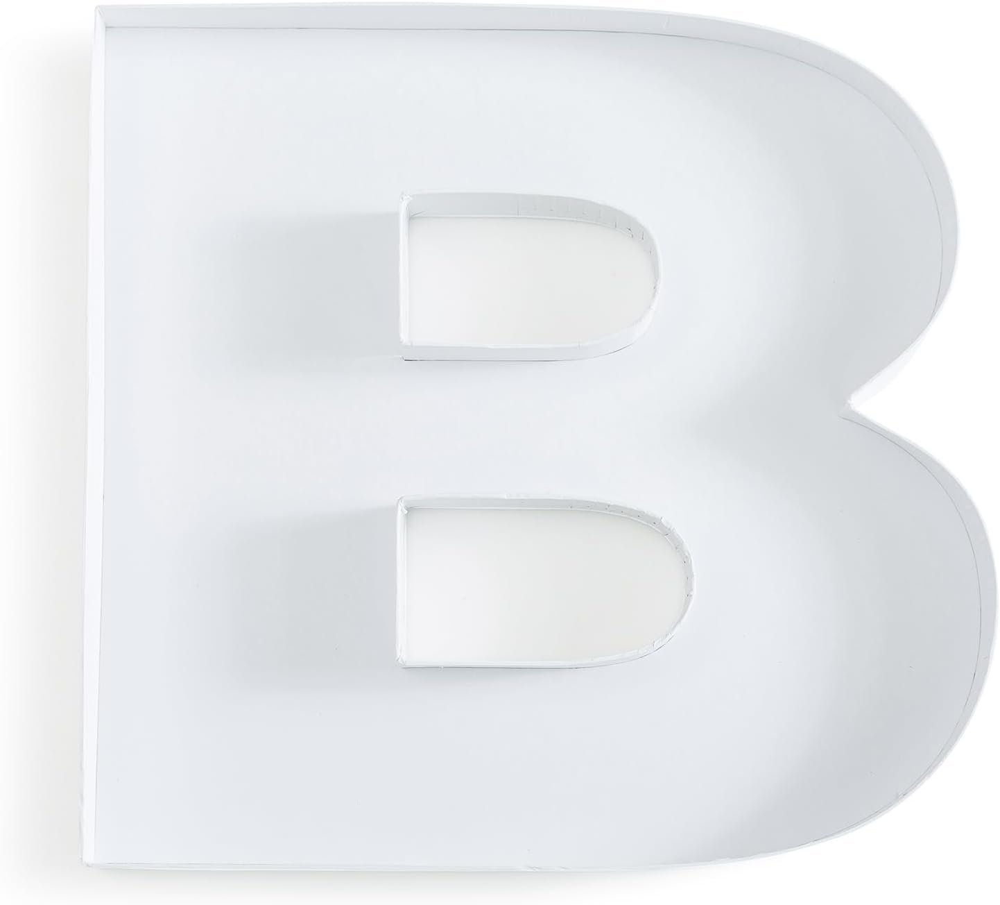 Soul & Lane Fillable Cardboard Letter Box for Charcuterie, Candy, Chocolate – Decor for Birthday Parties, Weddings, Anniversaries – Letter B