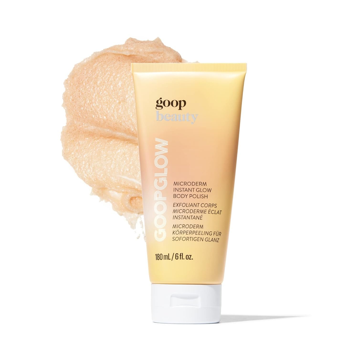 goop Beauty Microderm Body Polish | Exfoliating Body Scrub & Foaming Cleanser for Glowing Skin | Exfoliating Salts and Kakadu Plum Seed Oil for Skin Hydration | Inspired by Microdermabrasion | 6 fl oz