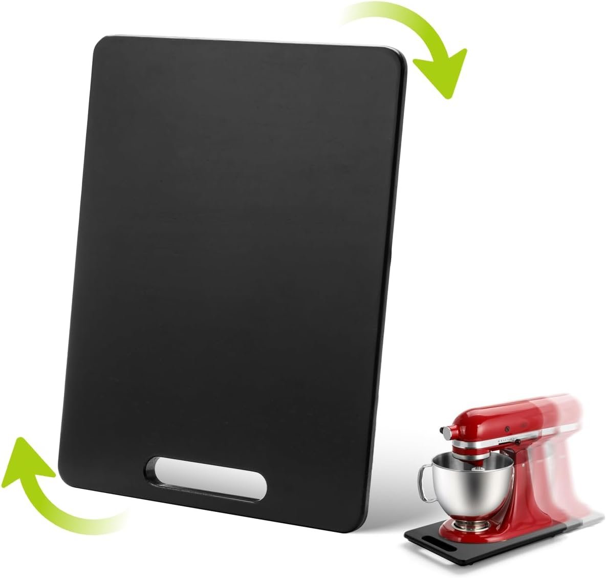 Aieve Appliance Sliding Tray for Kitchen Appliance, Wooden Sliding Tray with Universal Wheel for Coffee Maker, Heavy Duty Slider Tray for Countertop 12”x16”