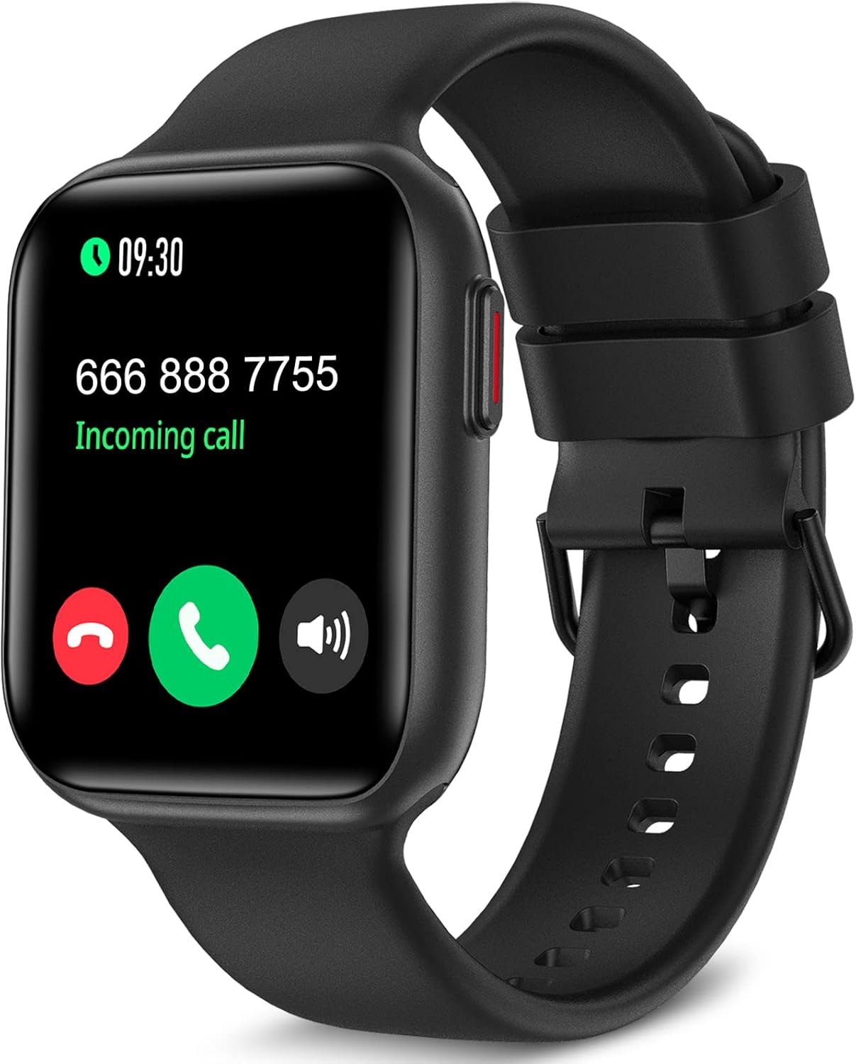 Bebinca Smart Watch, Fitness Tracker with Heart Rate Sleep Monitor, 1.7″ Touch Screen [Answer/Make Call] AI Voice, IP68 Waterproof Compatible with iPhone Samsung Android Phone, Black