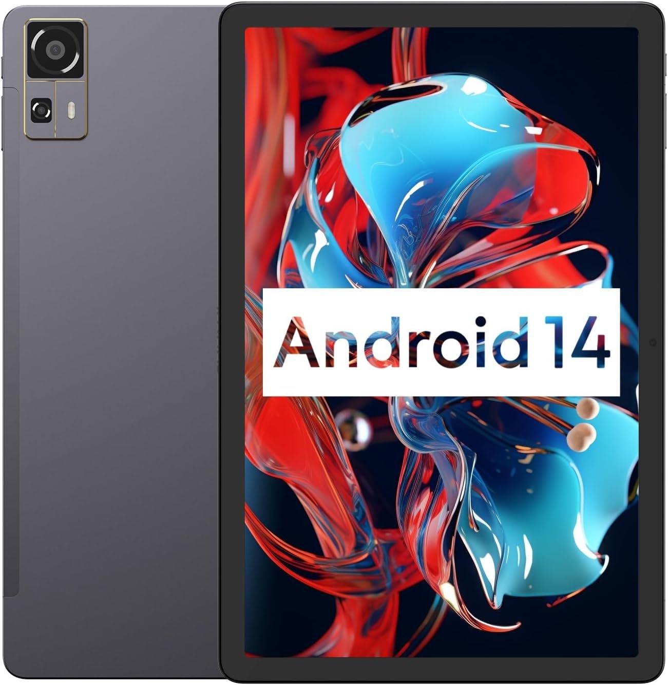 CHUWI Android 14 Tablet 10.95”, 128GB ROM 10GB RAM, Unisoc T616, 4G SIM Unlocked, Gaming Tablet,1TB Expand, 13MP Triple Camera, FHD 2K, Widevine L1, BT5.0, 7000mAh, GPS, Face Unlock, WiFi, with Case