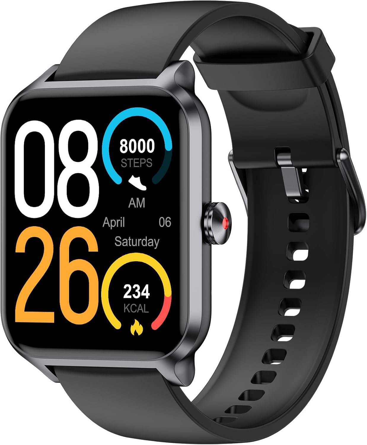 Smart Watch, IP68 Waterproof Fitness Tracker with Heart Rate, SpO2 and Sleep Monitor, Pedometer Fitness Watch for Women Men, Step Counter, Smartwatch Compatible with iOS Android Phones