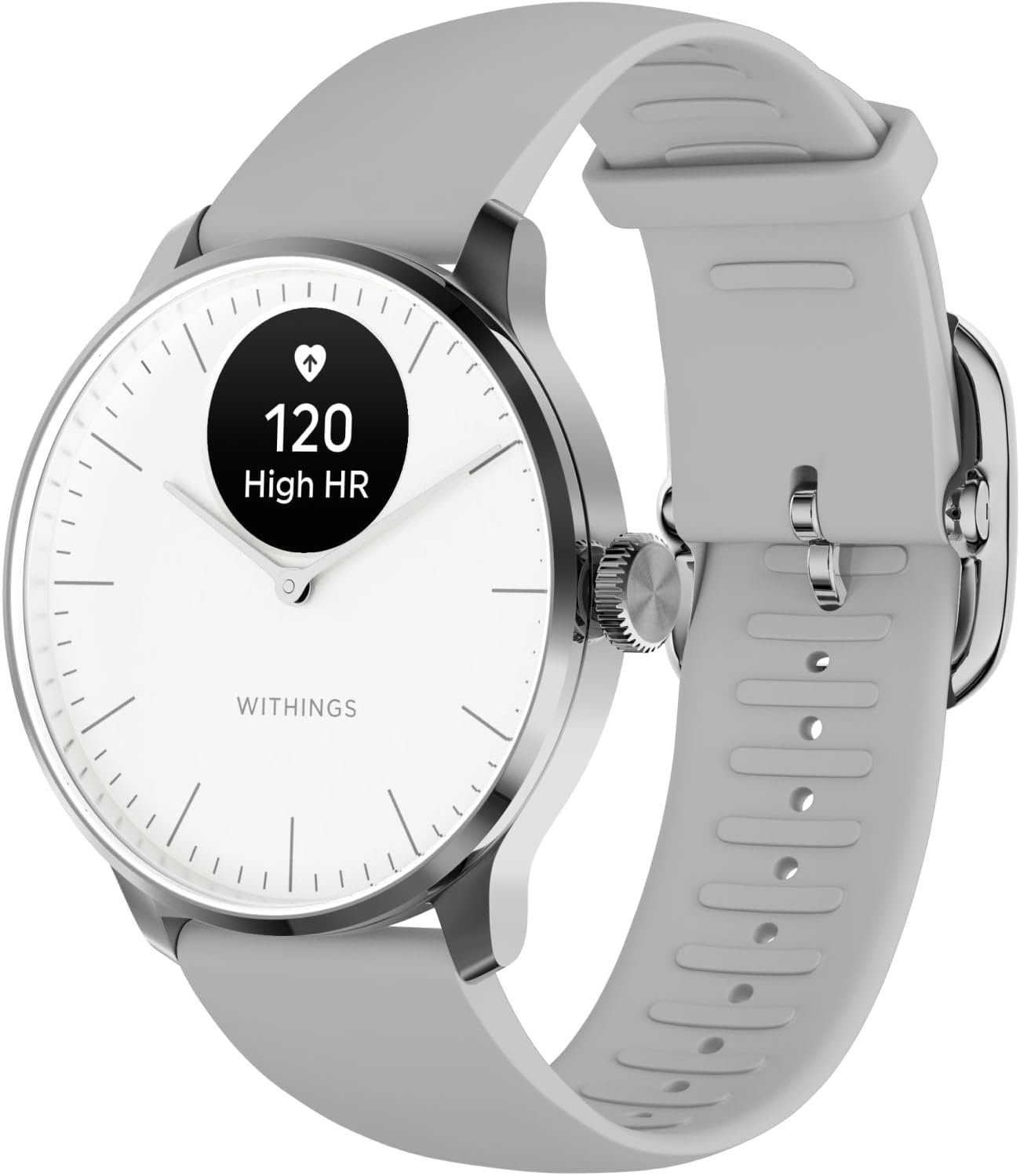 Withings ScanWatch Light – Hybrid Smart Watch, Heart Rate Monitoring, Fitness Tracker, Cycle Tracker, Sleep Monitoring