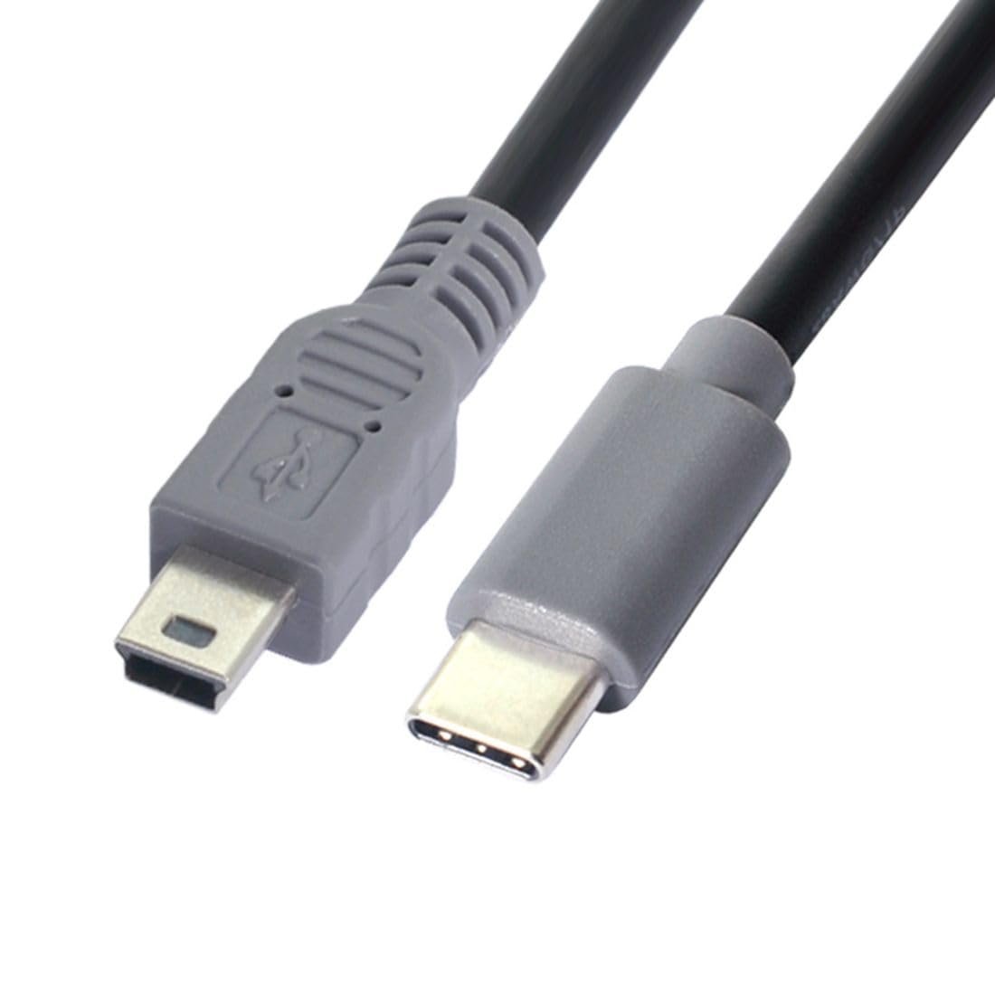 chenyang USB C to Mini USB 2.0 Data Extension Cable for Tablet Mobile Phone Hard Disk Drive