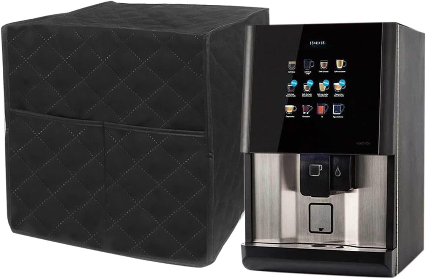 Coffee Maker Stain Coffee Machine Covers With Pockets Washable Kitchen Appliance