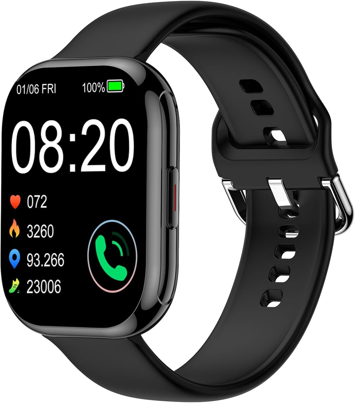 Enhanced Smart Watch for Men and Women-2.02″ IPS Touch Screen,Bluetooth Calling,Blood Oxygen,Heart Rate,Sleep Monitoring,Dual Strap,Fitness Tracking,Step Counter,100+Sports Modes