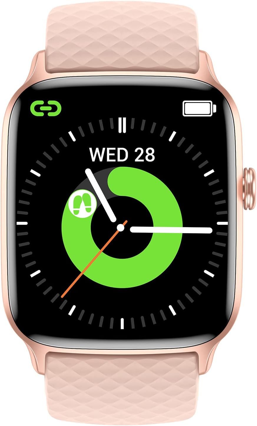 Smart Watch, Fitness Smartwatch with Heart Rate Monitor & Sleep Monitor Health and Fitness Tracker with SpO2 Compatible with iPhone and Android Phones