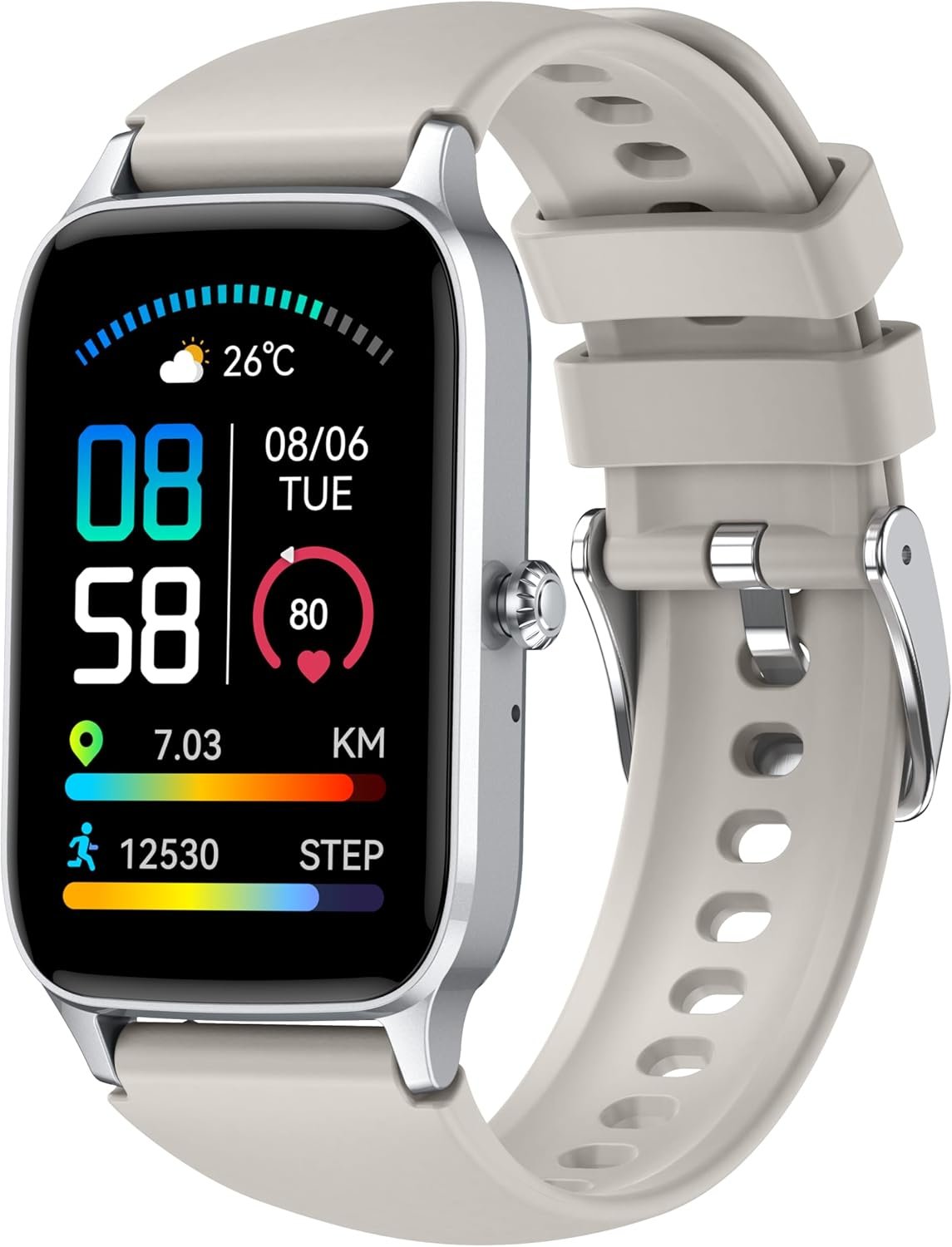 Smart Watch for Men Women with Bluetooth Call,Alexa Built-in Smartwatch