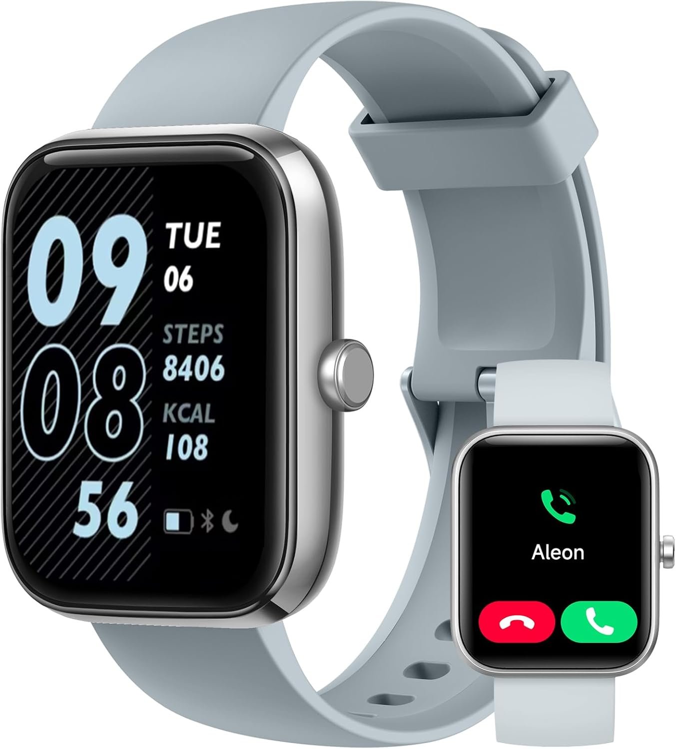 Smart Watch for Men Women with Bluetooth Call,Alexa Built-in Smartwatch,1.83″DIY Dial Fitness Watch with Sleep Heart Rate SpO2 Monitor,100+ Sport Mode,IP68 Waterproof Watch Compatible with Android iOS