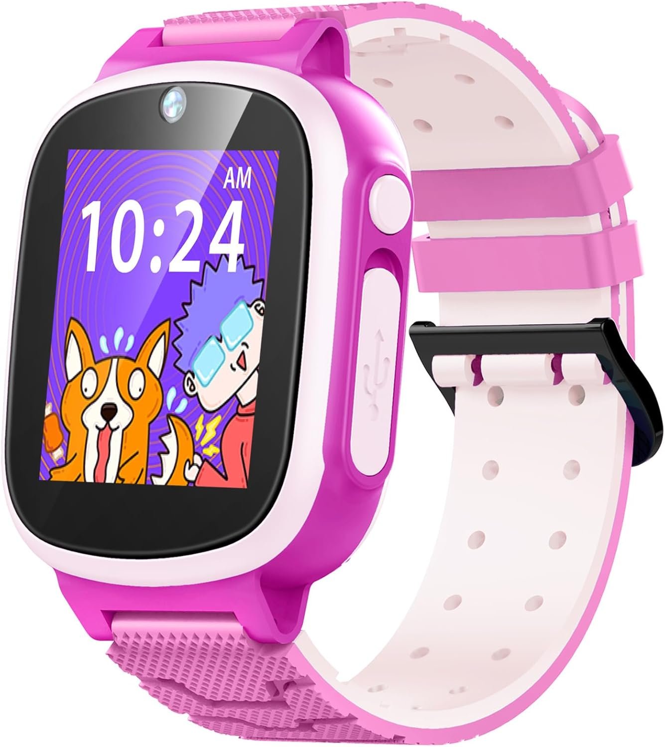 Kids Smart Watch Girls, Toys for 3-10 Year Old Girls Boys, 1.44″ Touchscreen Kids Watch with 20 Puzzle Games Camera Alarm Video Music Player, Toddler Watch Kids Toys Christmas Birthday Gifts for Girls