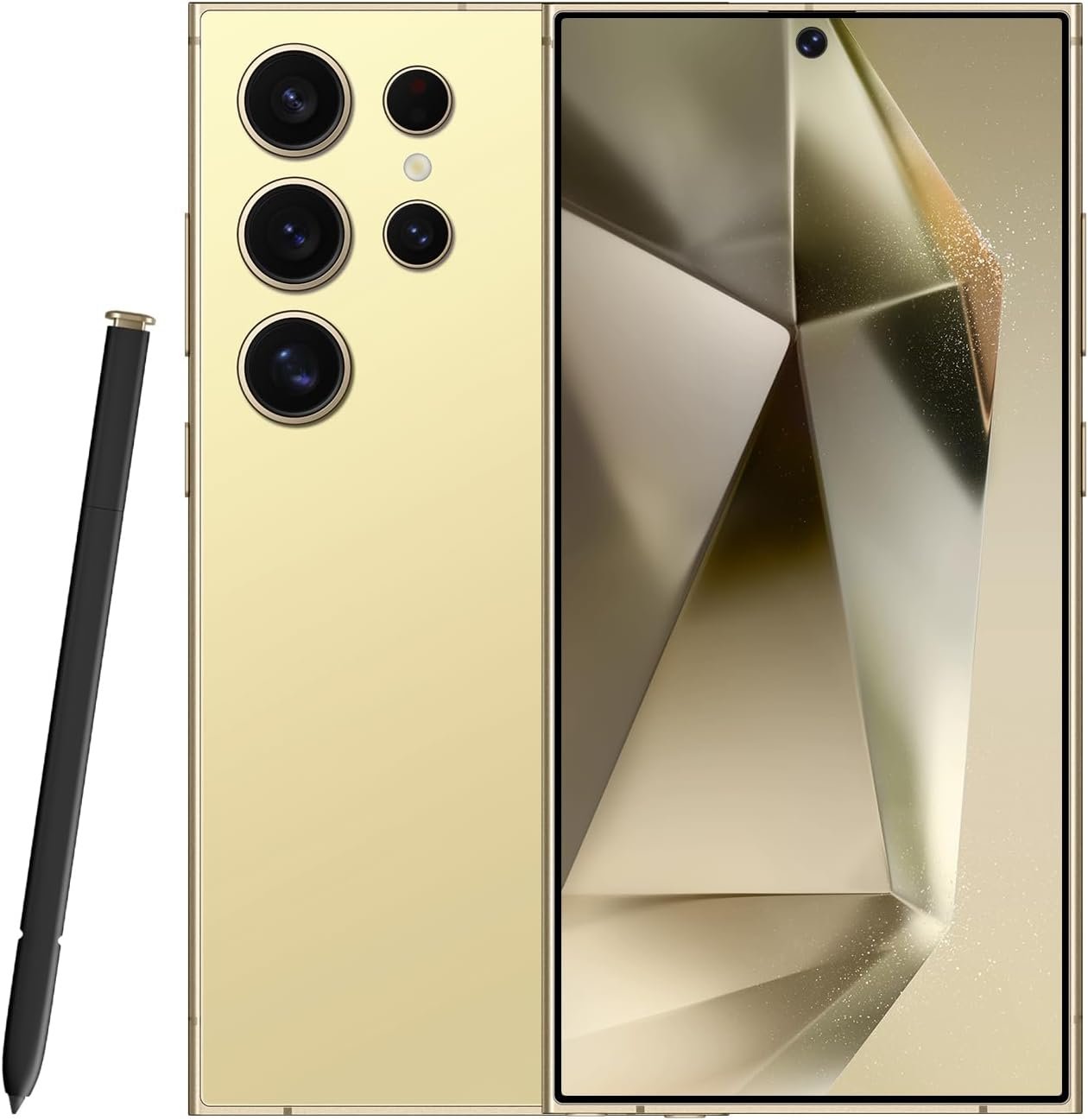 S24 Ultra Android Phone, 8GB+256GB Unlocked Cell Phone, Android 13.0 Smartphone, 48MP+108MP Camera, 6800mAh Battery, 6.8″ HD Display, Face ID, 5G Phone, GPS (Amber Yellow)