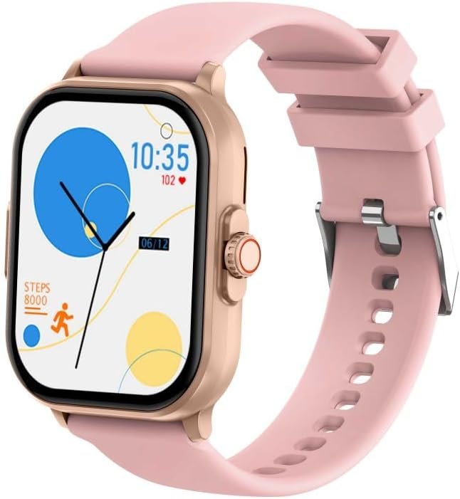 Smart Watch for Men Women BT103, 2.01″ HD Fitness Tracker with Answer/Make Calls, 100+ Sports Modes Fitness Watch with Step Counter, Heart Rate Monitor, Smart Watch for Android iOS(Rose Gold)