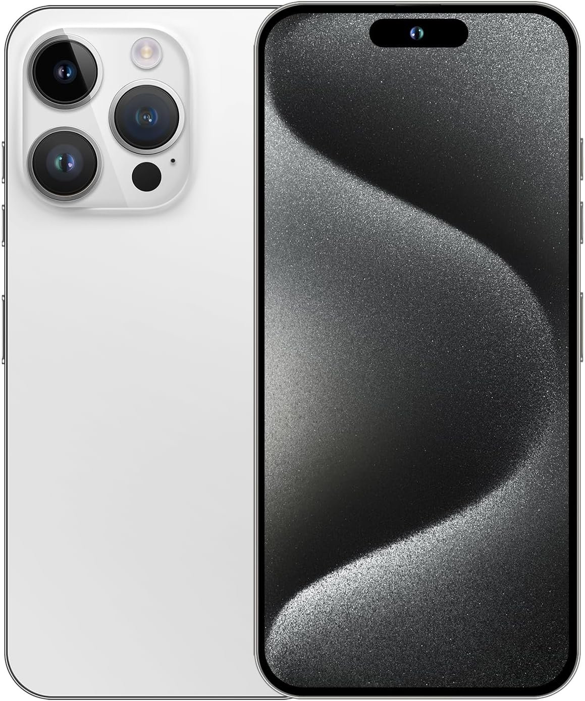 Unlocked Android Phone A15 PROMAX Android 13 Cell Phone with Dynamic Island 6GB+256GB 6800mAh,HD Screen 48MP+108MP Camera Cell Phone with 5G Dual SIM Smart Phone (White)