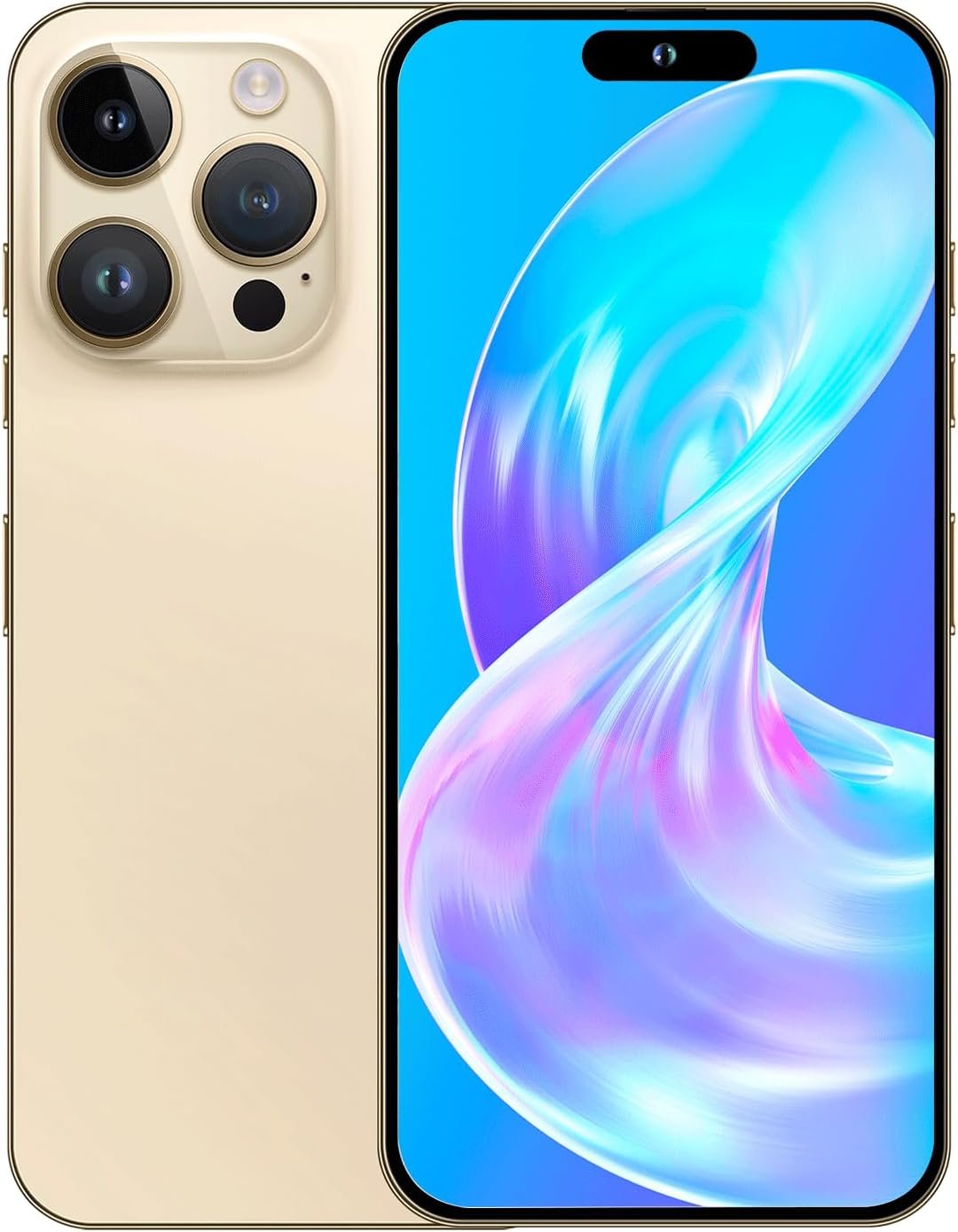 Unlocked Android Phones A16 PROMAX, 6.7 inch HD Screen Unlocked Android Phone, Android 14 Mobile Phone, 12GB+512GB Android Phone, 6800mAh Long Lasting 108MP+48MP Camera Face ID/5G/Dual SIM/GPS
