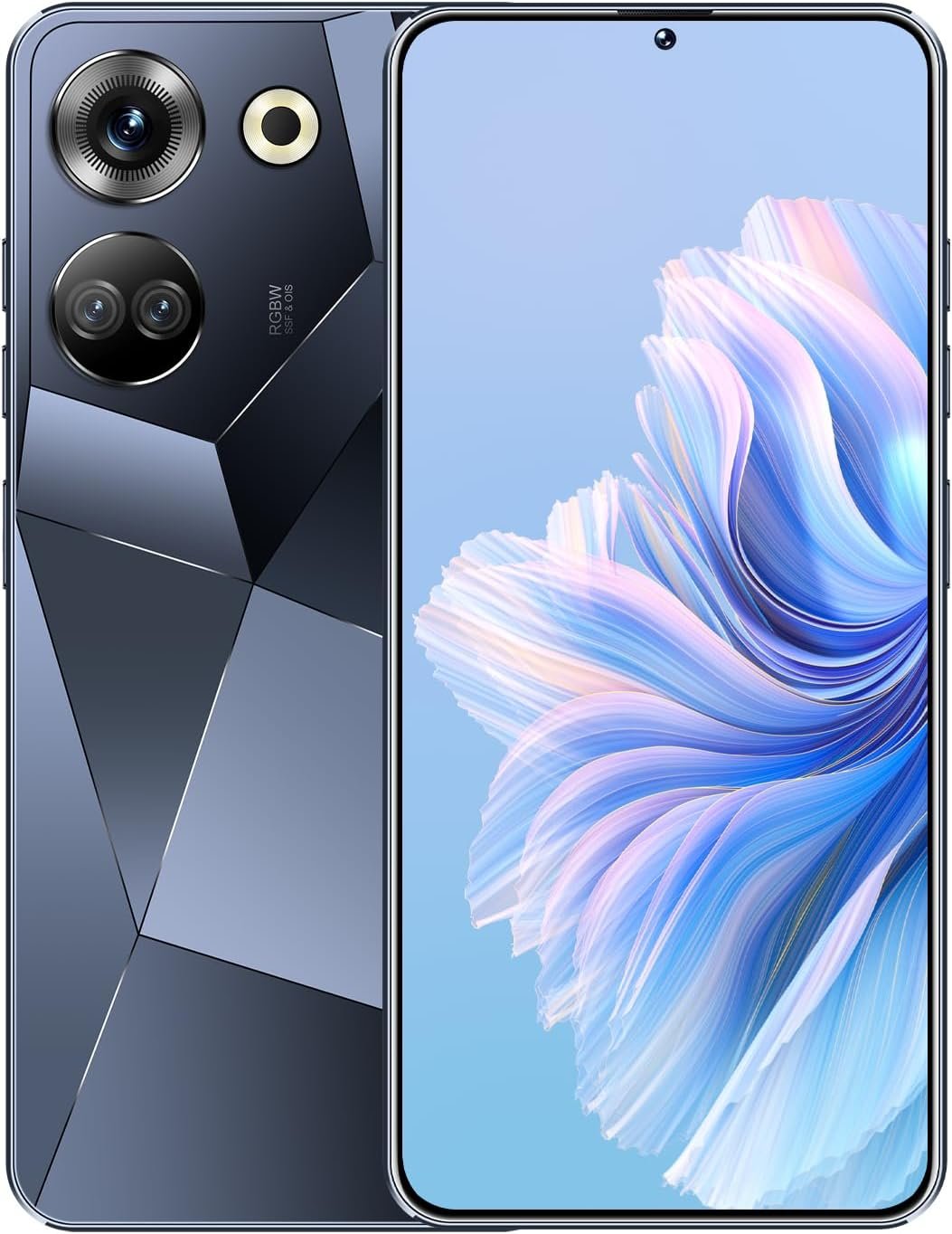 C20 Pro Unlocked Phone 6.7 Inch HD Screen Unlocked Cell Phone 8-Core 8GB+256GB Android Phone 6000mAh Battery Super Endurance, Dual SIM Android 13 Phone (Black)