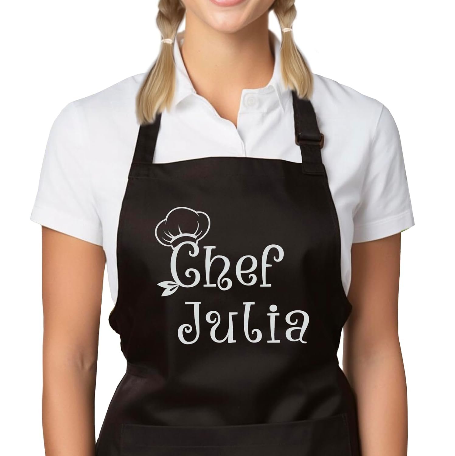 Custom Aprons for Women and Men, Personalized Chef Apron, Personalized Kitchen Apron with Pockets, Grilling & Cooking Aprons, Delantales de Cocina para Mujer, Gifts for Chefs