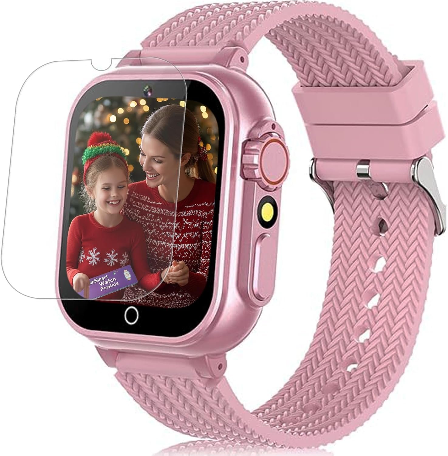 Kids Smart Watch, Girls Boys Smartwatch with 26 Games Camera Video Recorder Player,Pedometer,Birthday Learning Toys Gifts for 4-10 Years Children (Pink)