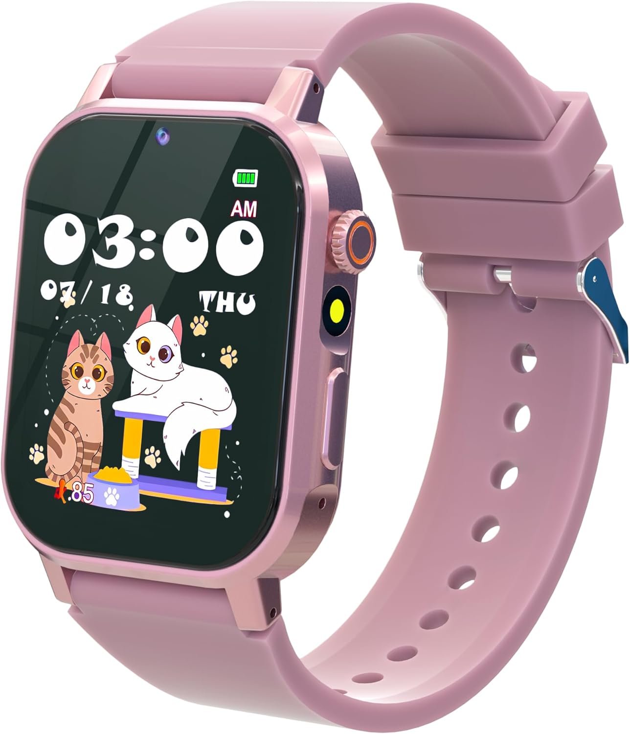 Kids Smart Watch with 32 Games Gift for Girls Age 3-12 Smart Watch for Kids with Touch Screen,Video,Camera,Music Player,Pedometer,Audiobook, Learn Card,5-10 Year Old Girl Gifts