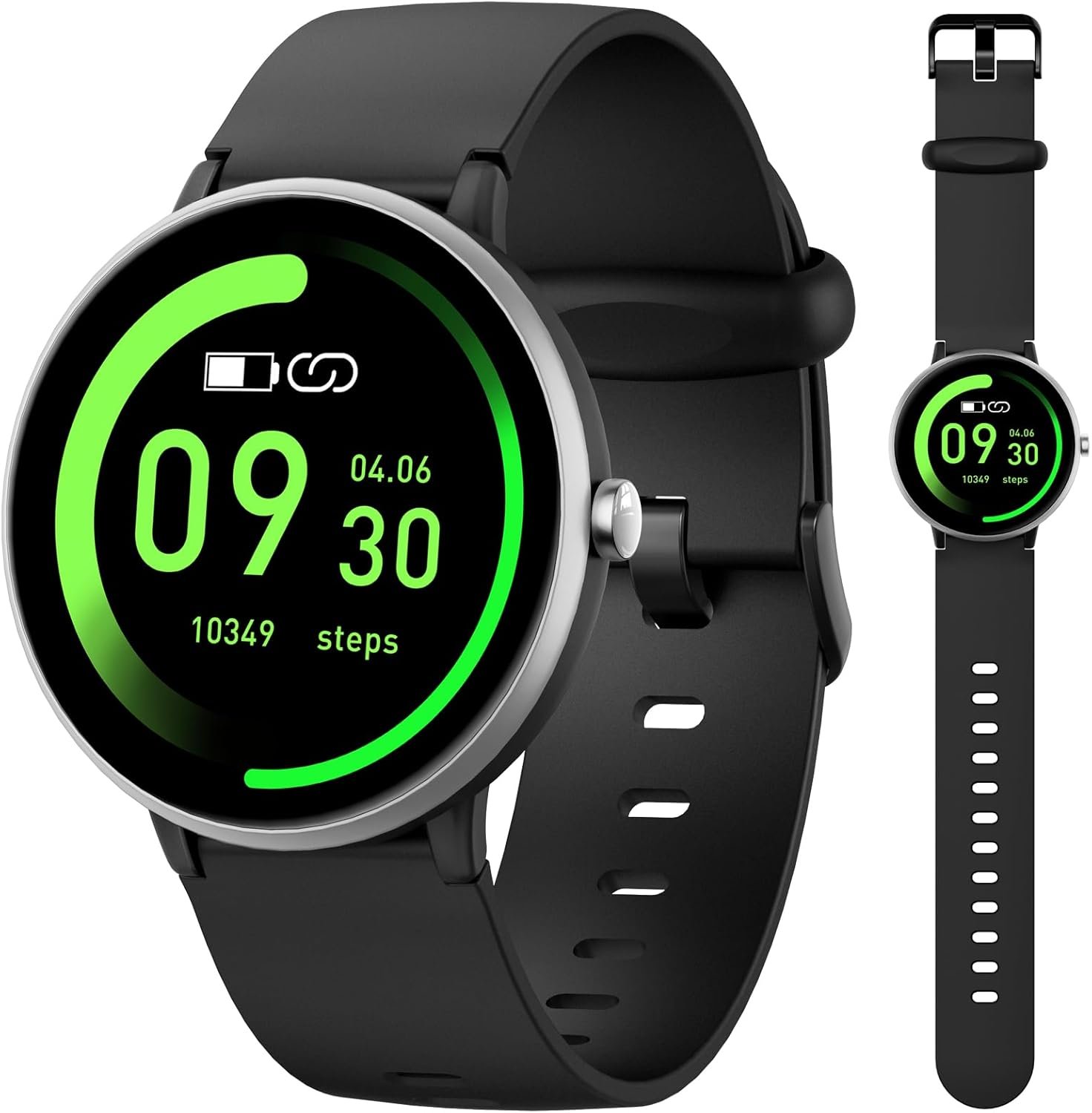 Smart Watch for Kids Boy Girl, No Phone Needed Kids Watch Waterproof with 19 Sport Modes, Pedometer, Sleep Monitor, Kids Watch for Girls Boys 6-16 Birthday Gifts Toy Gift (Black)