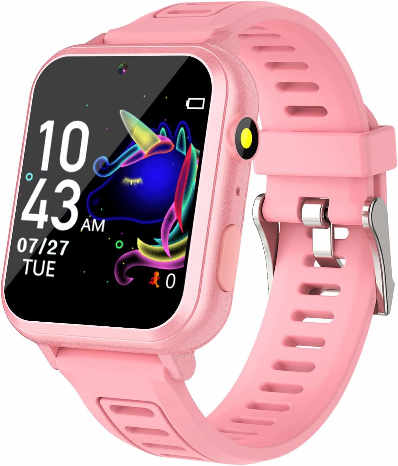 Smart Watch for Kids, Gift for Girls Age 6-12, 24 Puzzle Games HD Touchscreen Kids Watches with MP3 Music Video Pedometer Flashlight 12/24 hr Educational Toys for 8 10 12 Year Old Girl