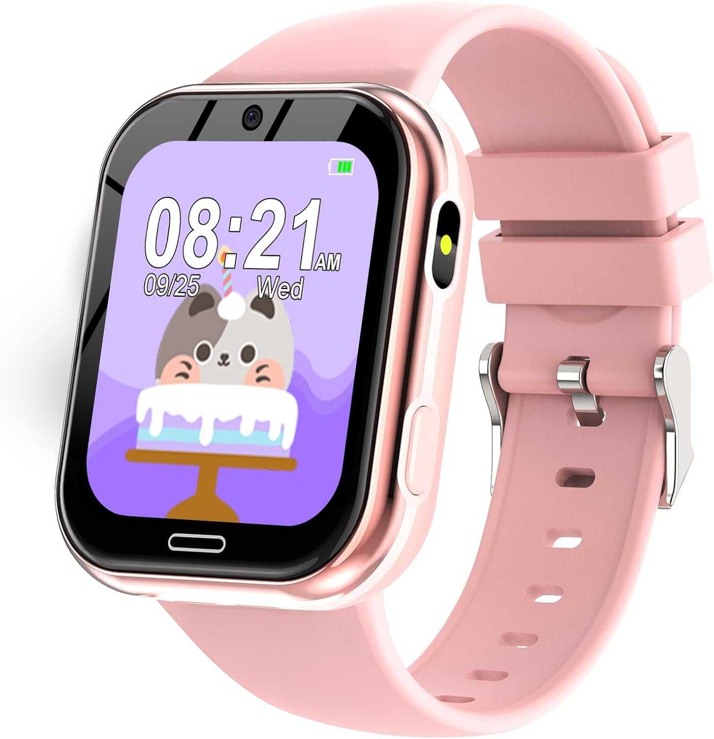 Smart Watch for Kids, Kids Smart Watch Toys 19 Games Touch Screen Watch Camera Music Video Pedometer Calculator Alarm Clock Learn Card Audio Book Calendar, Kids Watch for Boys Girls Ages 4-12(Pink)