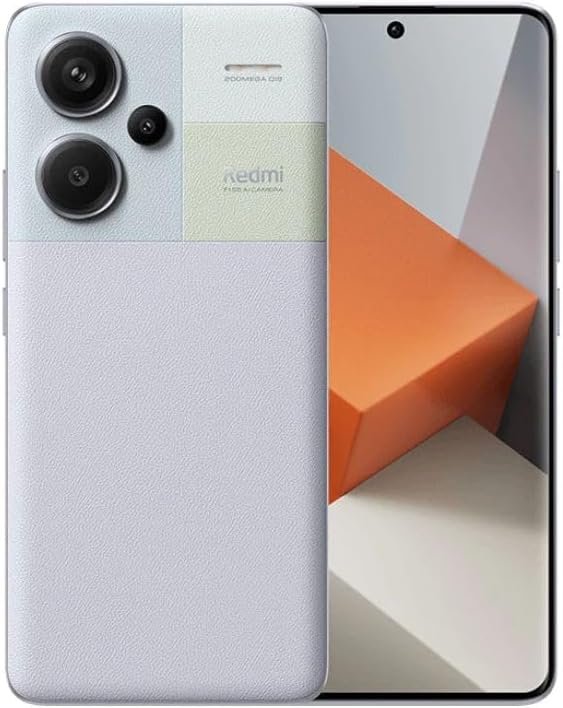 Xiaomi Redmi Note 13 PRO+ Plus 5G + 4G LTE (512GB + 12GB) 6.67″ 200MP Triple (Tmobile Mint Tello & Global) Global Bands Unlocked + (Fast Car Dual Bundle) (Aurora Purple)