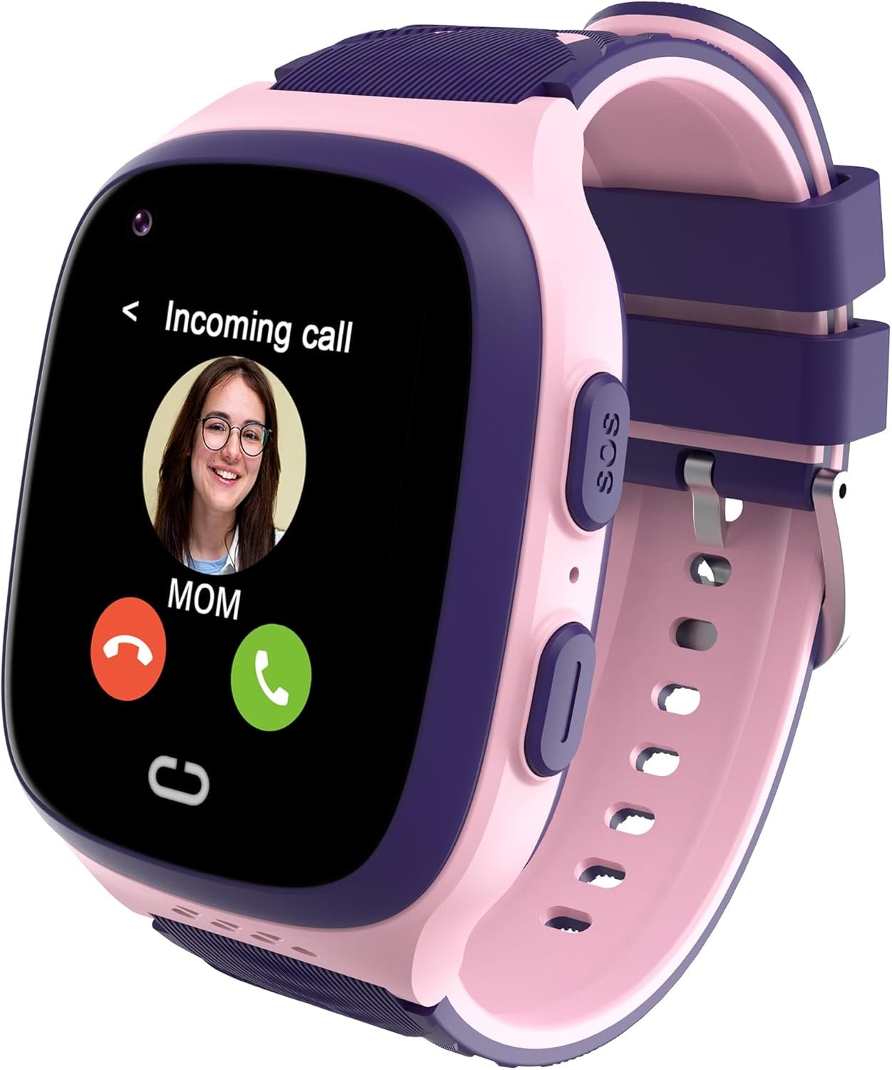 4G Kids Smart Watch Girls with GPS Tracker, Kids Watch Video Calling & Texting Kids Cell Phone Watch Age 5-12, SOS Call Voice Chat Alarm Clock Camera Pedometer Sport Mode GPS Watch Tracker for kids