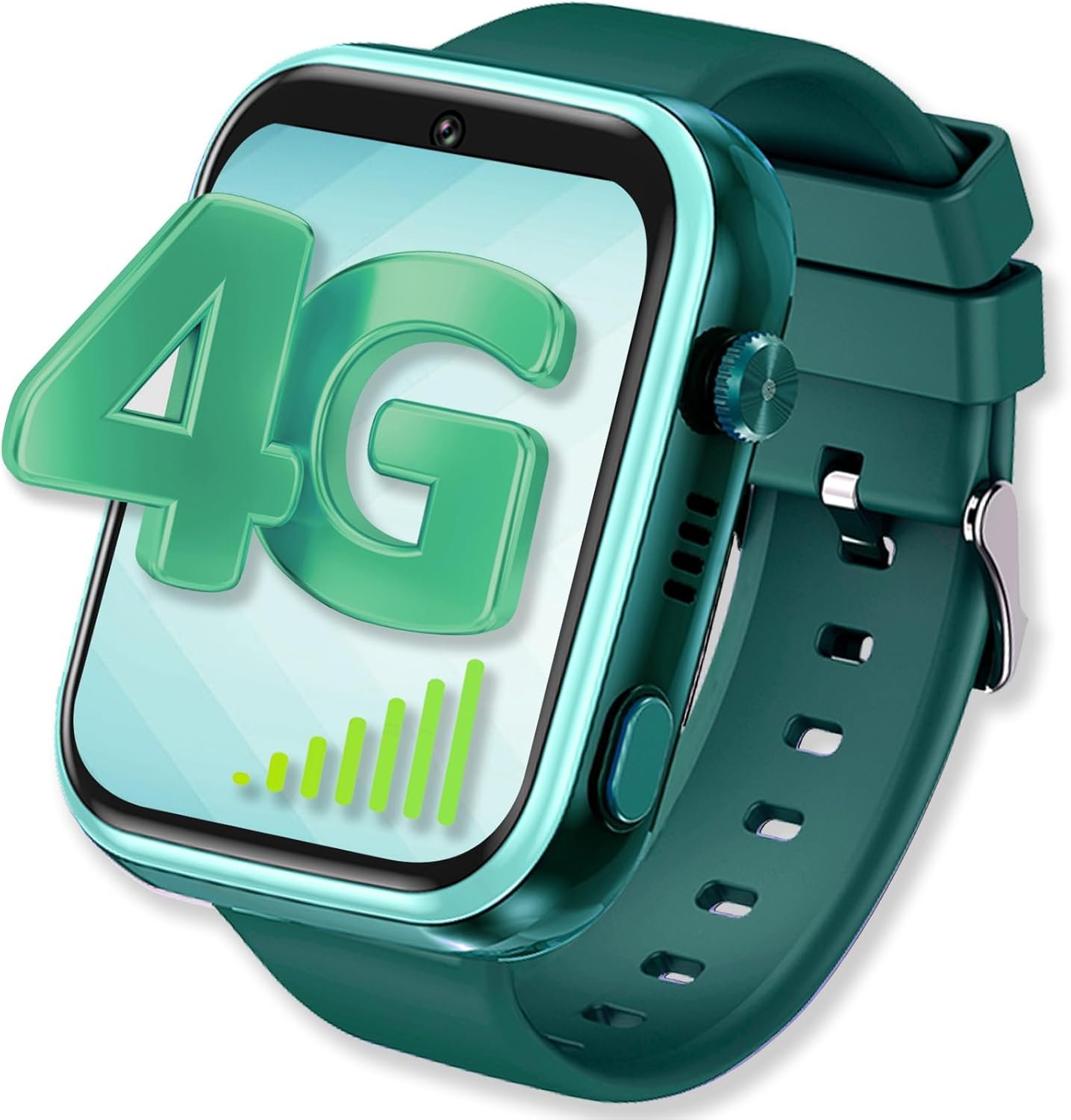 4G Kids Smart Watch with GPS Tracker & Video Calling – IP67 Waterproof Kids Cell Phone Watch with Parent App, SOS Calling Real-Time Location Tracking Gifts Ideas for Girls Boys Age 3-12 (Green)…