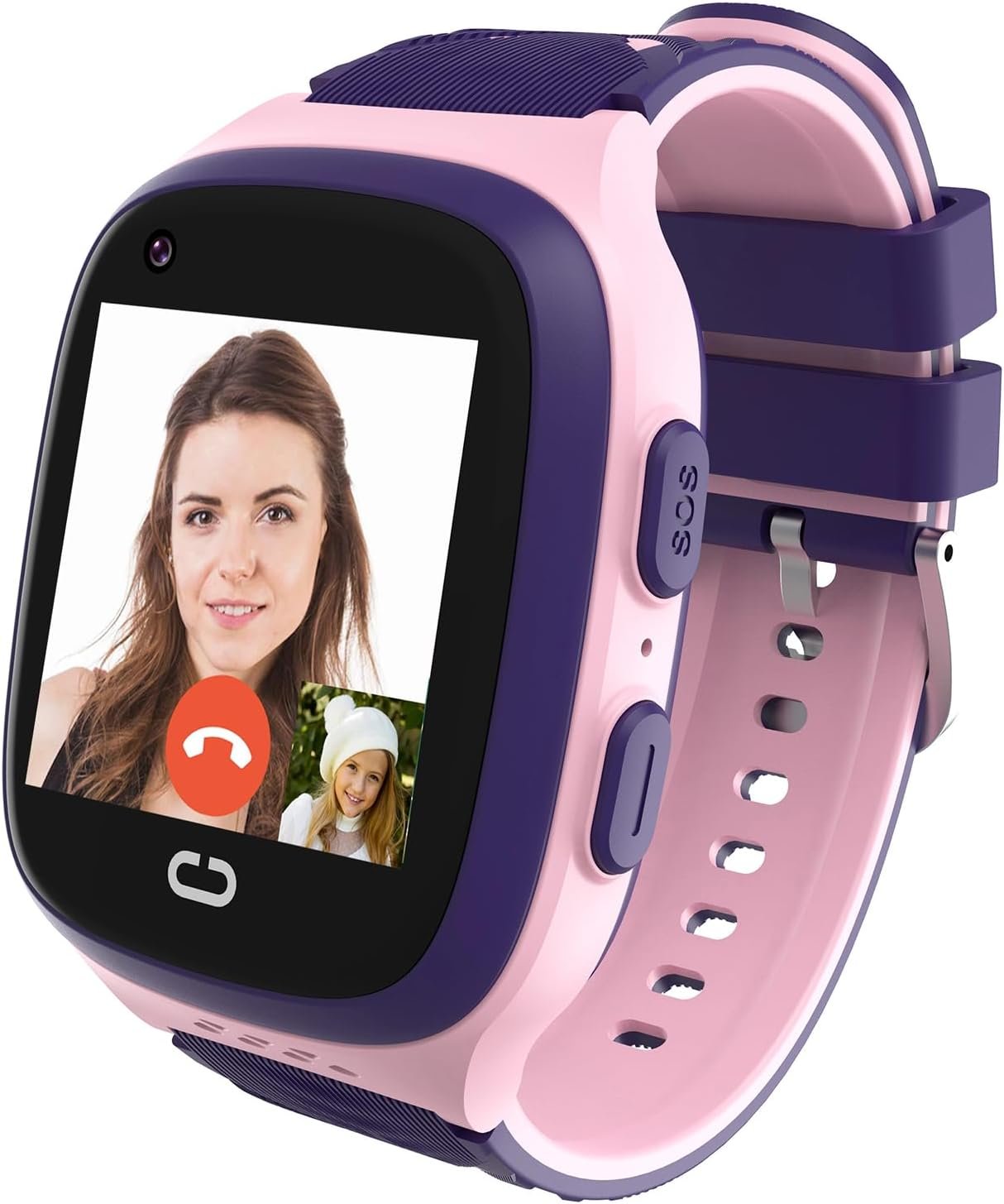 4G Kids Smart Watch with GPS Tracker for Girls Age 3-15, SOS, Safe Cell Phone,Calling, Voice & Video Chat, Alarm, Pedometer, Camera, Touch Screen, Birthday Gifts for Kids(Excluding SIM Card)