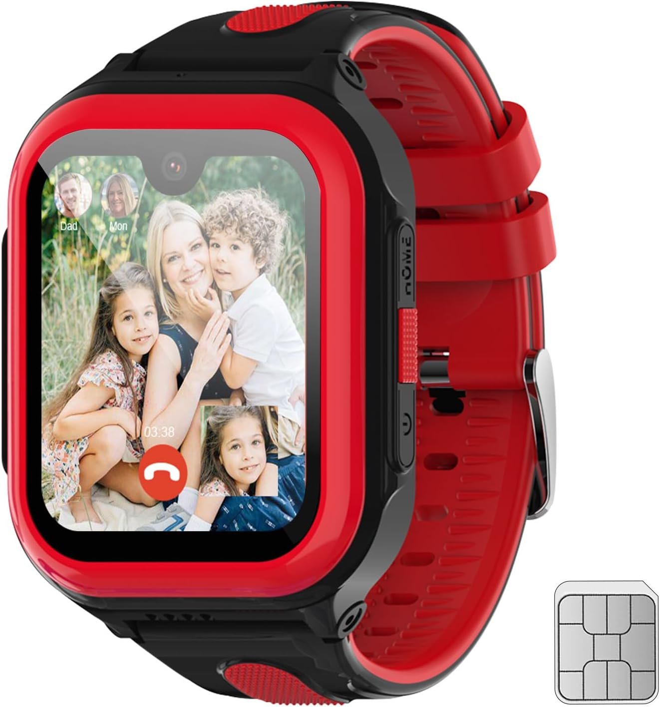 Kids Smart Watch Boys Girls 4G 1.78”Amloed Wi-Fi SIM Card Included Kids Smart Watches with GPS Pedometer Activity Tracker 2-Way Call Video Calling Whatsapp Line Watch