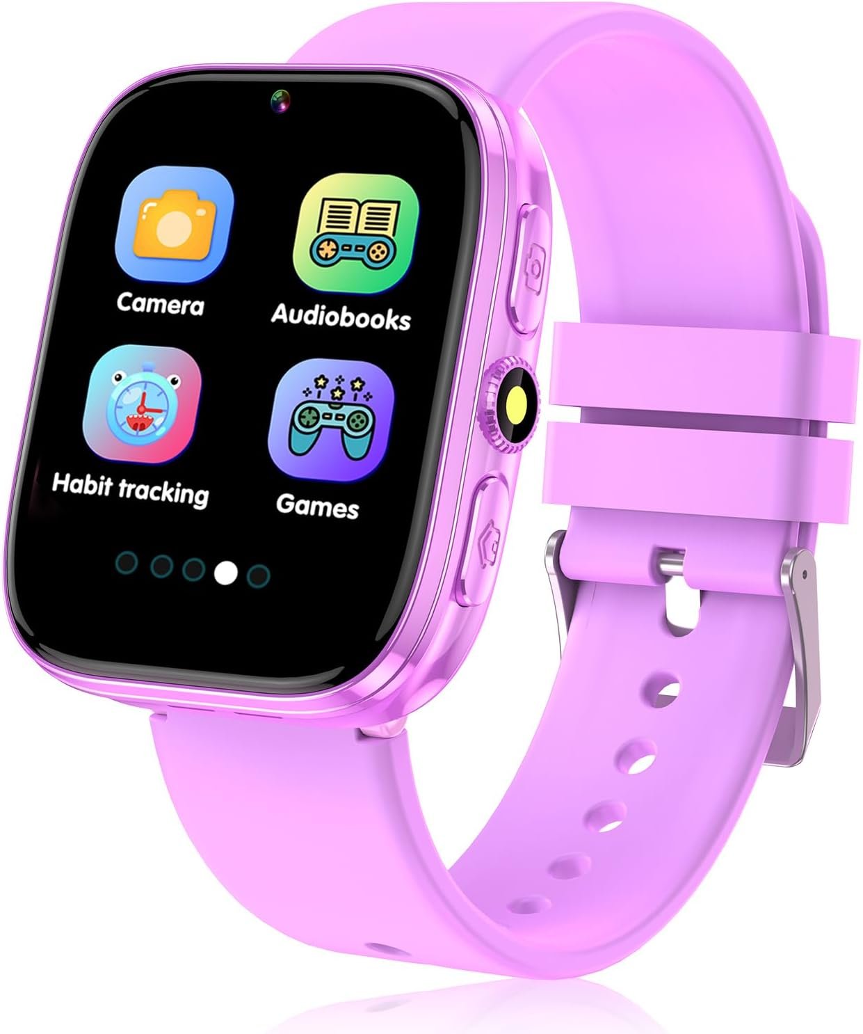 Kids Smart Watch Girls with 22 Puzzle Games Video Camera Music Player Pedometer Flashlight 12/24 hr 1.54″ HD Touch Screen Kids Watches Christmas Birthday Gifts for Girls Ages 6 7 8 9 10 11 12