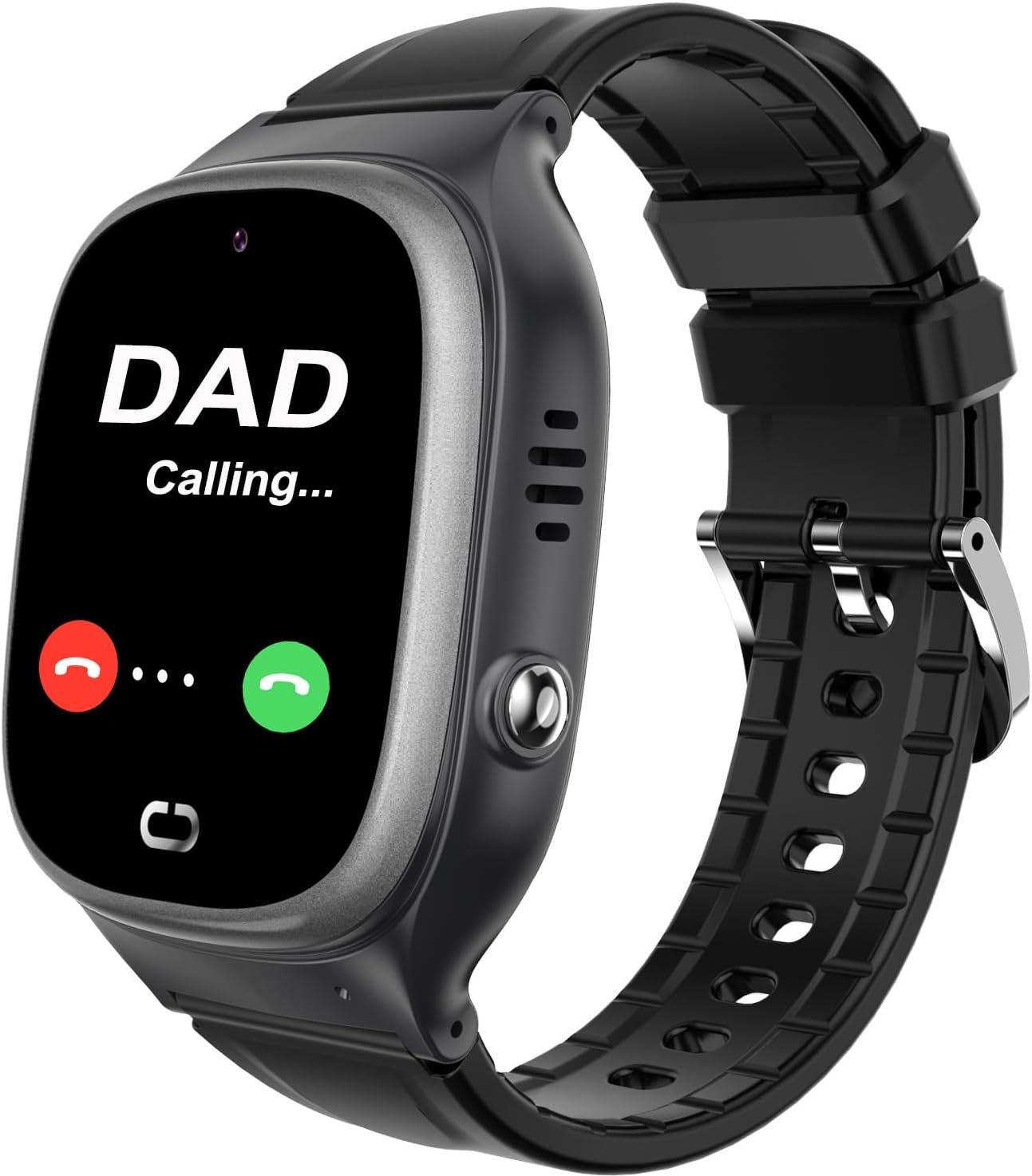 Kids Smart Watch with LBS Tracker,Waterproof Smartwatch for Kid with Voice Chat Call SOS Camera Alarm Clock 12hrs Time Format HD Touch Screen Birthday Gifts for 3-12 Years Girls Boys (Black)