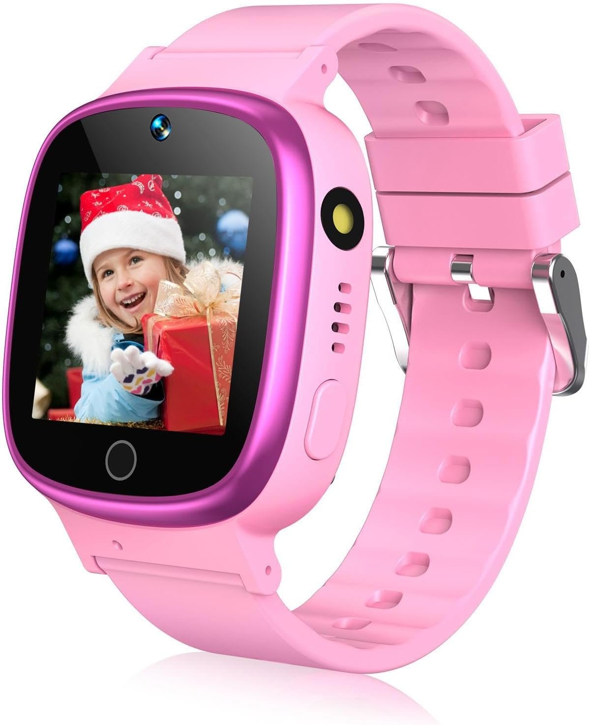 Smart Watch for Kids with 24 Video Games,Selfie Camera,Video Player,Pedometer,Stopwatch Timer,Alarm Clock, Flashlight,Calendar for 3-12 Years Boys Girls Birthday Gifts [Pink]