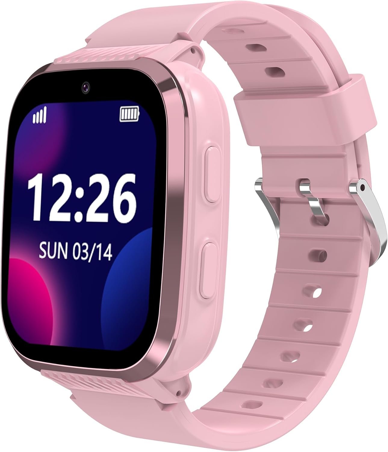 4G Kids Smart Watch with GPS Tracker, Call and Text, Kids Smart Watch Girls with Video Call Voice Chat Message Camera SOS WiFi Alarm Pedometer Waterproof Game