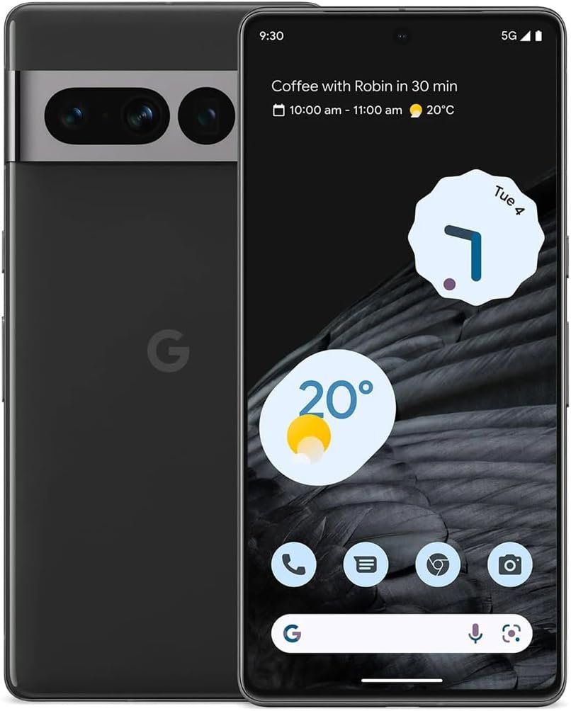 Google Pixel 7 Pro – 5G Android Phone – Unlocked Smartphone with Telephoto , Wide Angle Lens, and 24-Hour Battery – 512GB – Obsidian