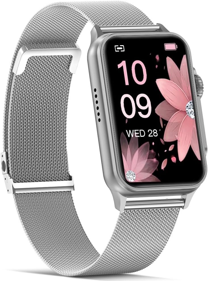 FITVII Nexa Fitness Tracker Answer/Make Calls, Smart Watch with Blood Pressure, Blood Oxygen, 24/7 Heart Rate Monitor, 120+ Sport Mode Activity Tracker with Step Counter, Sleep Tracker for Women Men