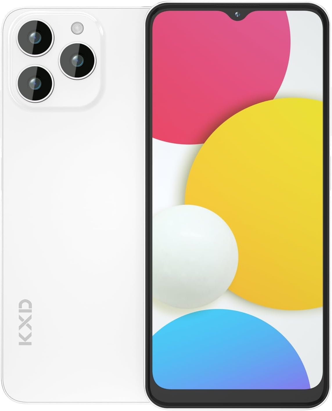 KXD 2024 A07 Unlocked Smartphone Under 0, 6.52″ HD+ Display, 5000mAh Long Battery, 3GB+64GB, Dual SIM, Face ID, Android 12 – Budget Phone for Seniors & Teens