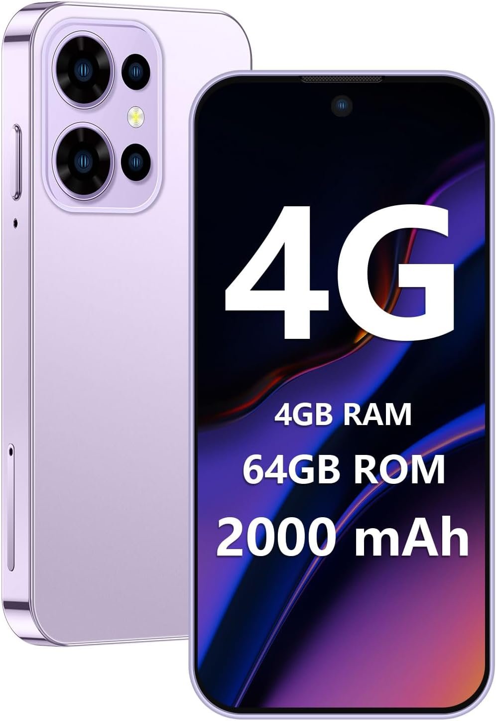 Mini Smartphone 4G Unlocked Small Smartphone with 4GB+64GB, 3.88″ HD Full Screen, 2000mAh Battery,Dual SIM, Pocket Cellphone, Mini Phones for Kids, Best Gift for Kids – Pink