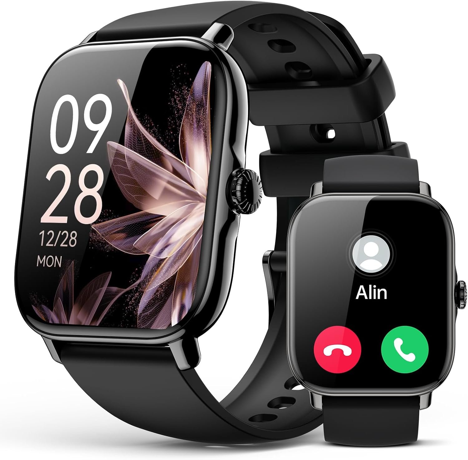 Smart Watch for Women Men- Answer/Make Call, 2025 IP68 Waterproof Fitness Step Sleep Tracker Watch with Monitor Activity Counter Smartwatch for Andriod iPhone iOS Samsung Compatible