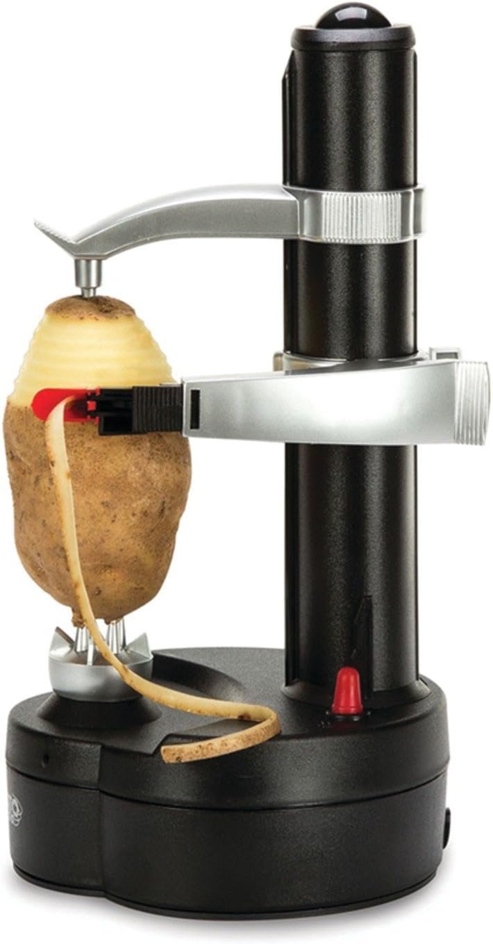 Starfrit Rotato Express Electric Peeler – 2 Spare Blades – Safe & Easy to Use – Effortlessly Peels Vegetables and Fruit