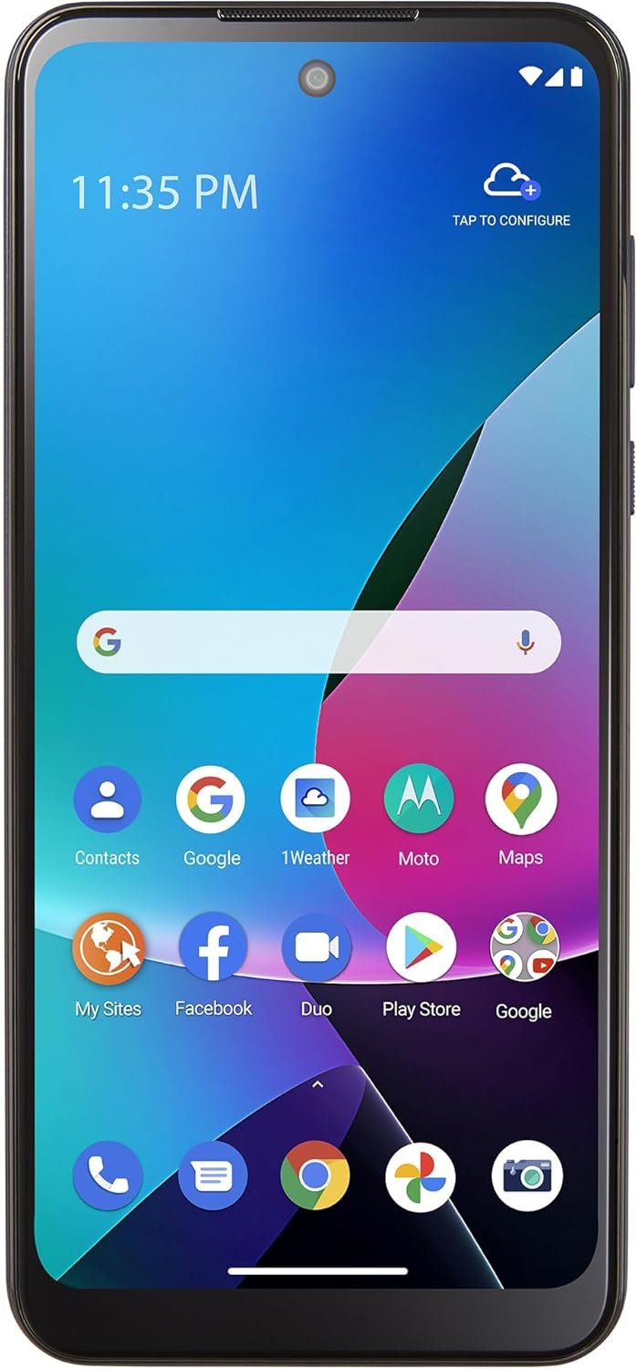 TracFone | Motorola Moto g Play | Locked | 32GB | 5000mAh Battery | 16MP Triple Camera System | 6.5 inches 90Hz HD+ Display | Black