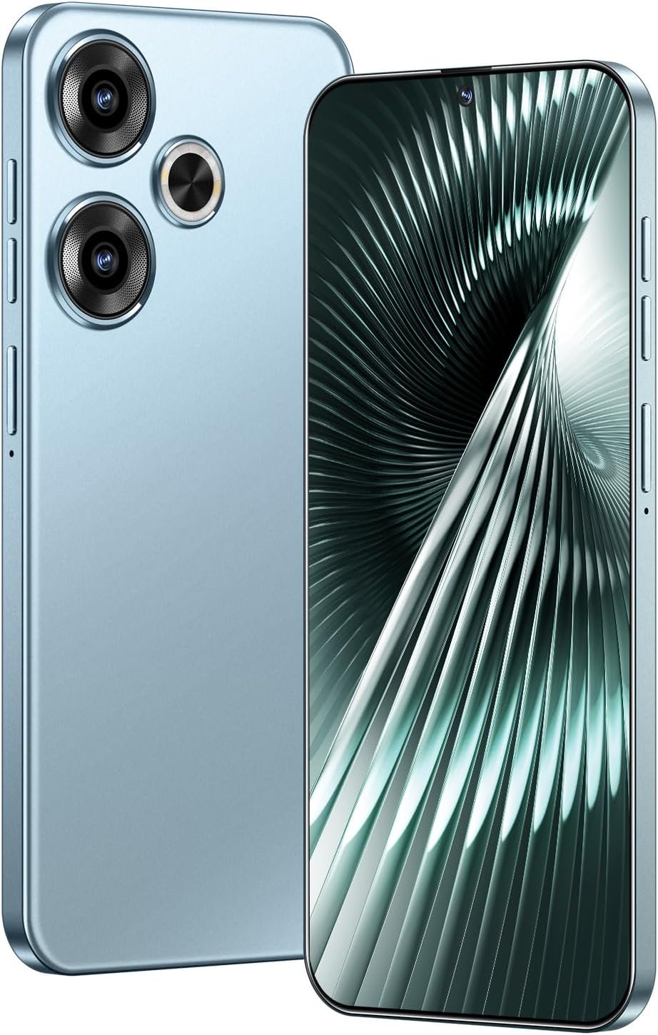 Unlocked Cell Phones Turbo 3 Dual SIM Android Phone 8GB+256GB Unlocked Android Phone,6.82″ HD+ Display,24MP+50MP Camera,6800mAh, 2024 Android 13 Smart Phone (Blue)