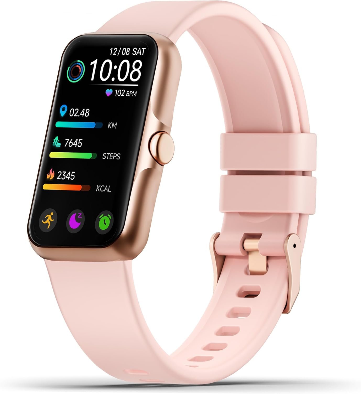 Health Fitness Tracker, Smart Watch with 24/7 Heart Rate and Blood Oxygen Monitor, Sleep Tracker with IP68 Waterproof, Activity Tracker Pedometer Step Counter for Women Men