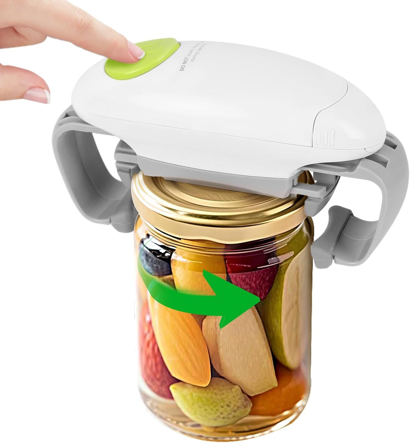 Automatic Jar Opener Suitable for The Elderly With Arthritis And People With Weak Hands， It Can Automatically Open Lids of Most Sizes With One Button， A Kitchen Gadget As A Gift